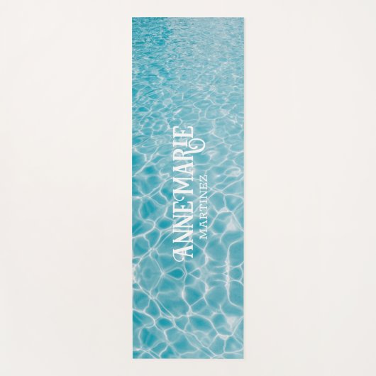 Gedetailleerde reflecties op waterpolen yogamat (Voorkant)