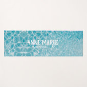 Gedetailleerde reflecties op waterpolen yogamat (Voorkant (horizontaal))