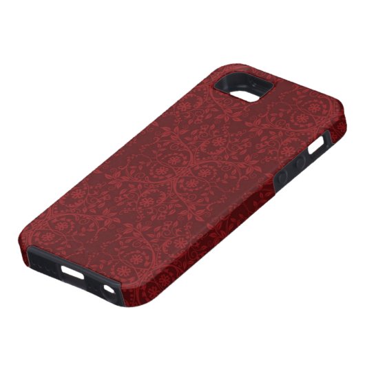 Gedetailleerde rode flessenachtergrond Case-Mate iPhone case (Onderkant)