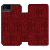 Gedetailleerde rode flessenachtergrond incipio iPhone portemonnee hoesje (Agenda Open)