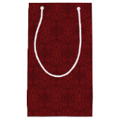 Gedetailleerde rode flessenachtergrond klein cadeauzakje (Voorkant)