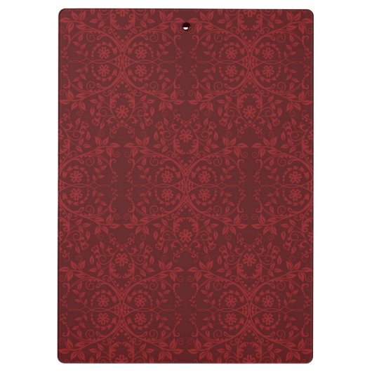 Gedetailleerde rode flessenachtergrond klembord (Achterkant)