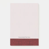 Gedetailleerde rode flessenachtergrond post-it® notes (Voorkant)