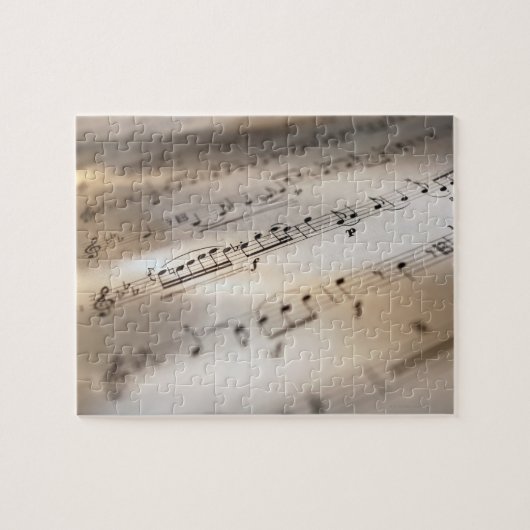 Gedetailleerde specificaties voor muziek legpuzzel (Horizontaal)