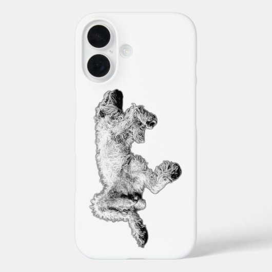 Gedetailleerde Spinone Feeling Good iPhone Hoesje (Achterkant)