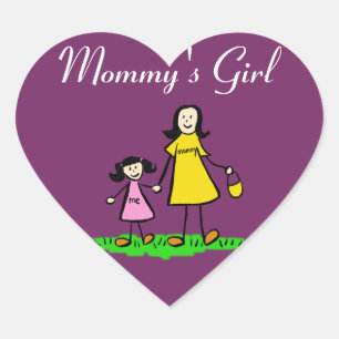 Gedetailleerde sticker van de maatfamilie van mama