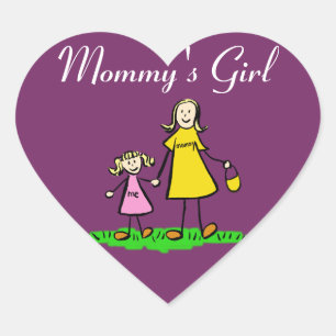 Gedetailleerde sticker van de maatfamilie van mama