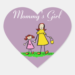 Gedetailleerde sticker van de maatfamilie van mama