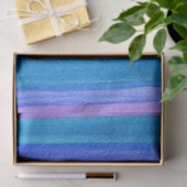Gedetailleerde strepen: Violet, blauw, Turquoise Tissuepapier (Geschenk)