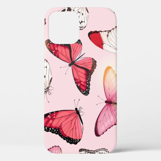 Gedetailleerde tropische vlinder: patroon Case-Mate iPhone case (Achterkant)