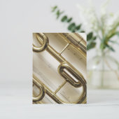 Gedetailleerde Trumpet Briefkaart (Staand voorkant)