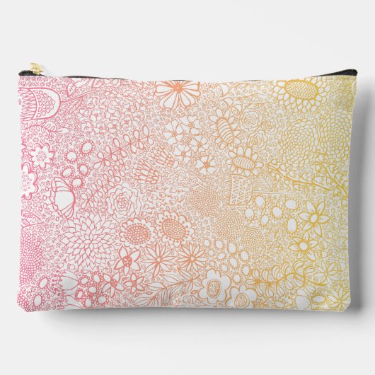 Gedetailleerde Tuin Scene Artiest Verjaardag Coral Etui (Voorkant)