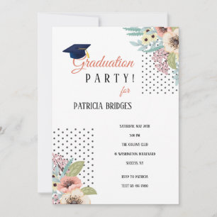 Gedetailleerde uitnodiging van Floral Gradual Part