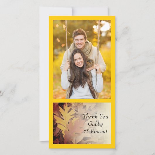 Gedetailleerde vallekken Dank je Bedankkaart (Voorkant)