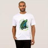 Gedetailleerde vijverkikker t-shirt (Voorkant volledig)