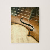 Gedetailleerde Violin Legpuzzel (Verticaal)