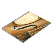 Gedetailleerde Violin Notitieboek (Linkerzijde)