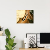 Gedetailleerde Violin Poster (Thuiskantoor)