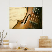 Gedetailleerde Violin Poster (Keuken)