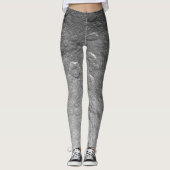 Gedetailleerde Volle Maan Foto | Hoge resolutie Ma Leggings (Voorkant)