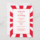 Gedetailleerde vun-kinderen Birthday Party - Perso Kaart (Achterkant)