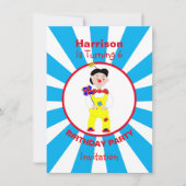 Gedetailleerde vun-kinderen Birthday Party - Perso Kaart (Voorkant)