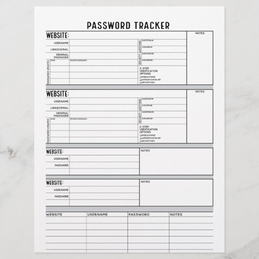 Gedetailleerde Wachtwoordtracering met 2-stapsveri Flyer (Voorkant)