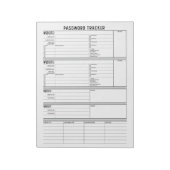 Gedetailleerde Wachtwoordtracering met 2-stapsveri Notitieblok (Linkerzijde)