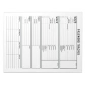 Gedetailleerde Wachtwoordtracering met 2-stapsveri Notitieblok (Voorkant)