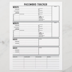 Gedetailleerde wachtwoordtracker met 2-stapsverifi flyer