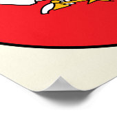 Gedetailleerde Wapenmunt in Litouwen Poster (Hoek)