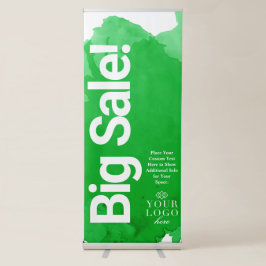 Gedetailleerde Waterverf Grote verkoop Kleine Onde Roll-up Banner
