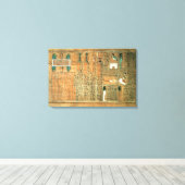 Gedetailleerde weergave van de overledene en zijn canvas afdruk (Insitu (Houten vloer))