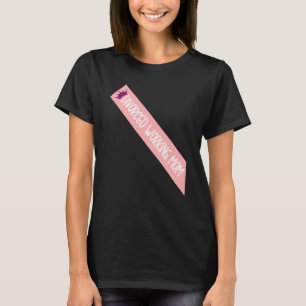 Gedetailleerde werkmam Meme Funny Sash Quote T-shirt