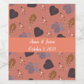 Gedetailleerde Wijnlabels met valleien Wijn Etiket (Enkel label)