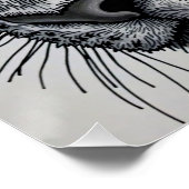 Gedetailleerde Wolfse Blik Perfect Poster (Hoek)