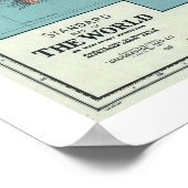 Gedetailleerde WWII-Wereldkaart 1942 Poster (Hoek)