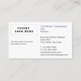 Gedetailleerde zakelijke en zakelijke wit en blauw visitekaartje