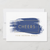 Gedetailleerde zakelijke feestdag bedankkaart (Voorkant)