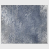 Gedetailleerde zilvergrijze omhulling blauw cadeaupapier (Vlak)