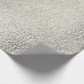 Gedetailleerde zilvermetallische textuur 10 cadeaupapier (Hoek)