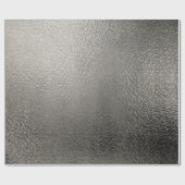 Gedetailleerde zilvermetallische textuur 2 cadeaupapier (Vlak)