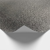 Gedetailleerde zilvermetallische textuur 2 cadeaupapier (Hoek)