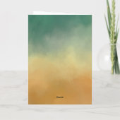 Gedetineerd Dank u Turquoise Gold Folded Business Feestdagen Kaart (Achterkant)