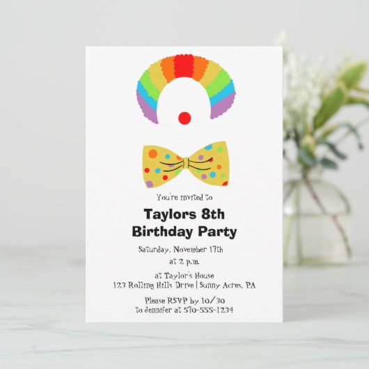 Gedetineerd door Rainbow Wig gepersonaliseerde ver Kaart (Staand voorkant)