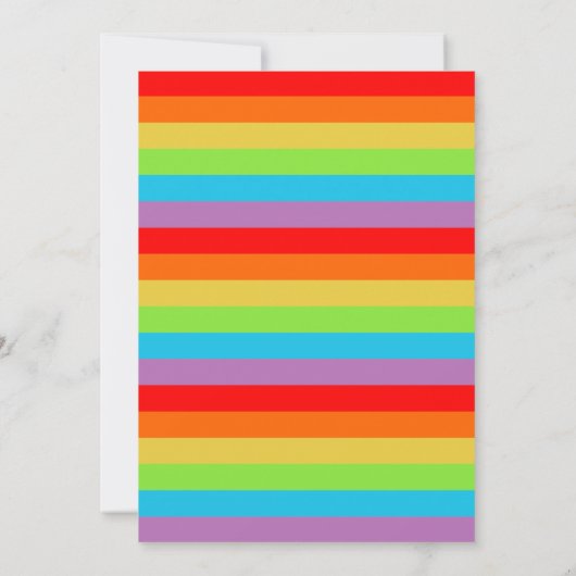 Gedetineerd door Rainbow Wig gepersonaliseerde ver Kaart (Achterkant)