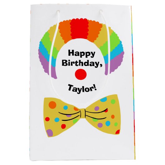 Gedetineerd door Rainbow Wig gepersonaliseerde ver Medium Cadeauzakje (Voorkant)