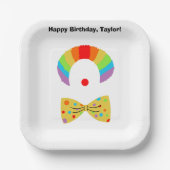 Gedetineerd door Rainbow Wig gepersonaliseerde ver Papieren Bordje (Voorkant)