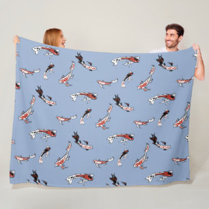 Gedetineerd Koi-zwemmen bij honden Fleece Deken