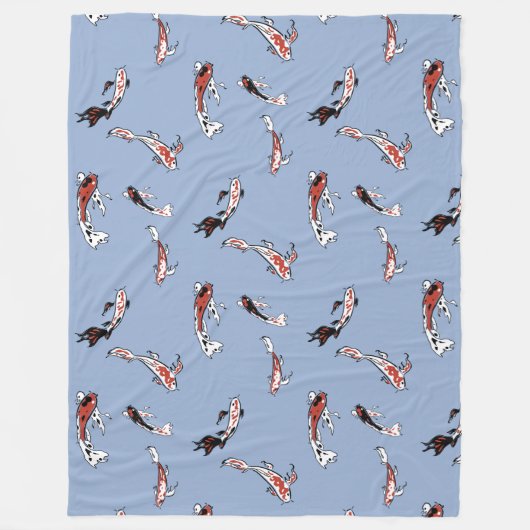 Gedetineerd Koi-zwemmen bij honden Fleece Deken (Voorkant)